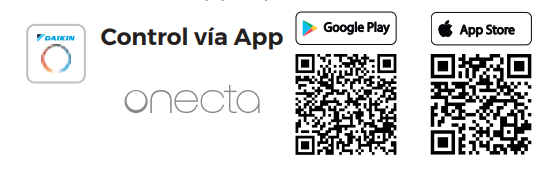 Este modelo incorpora control vía app Onecta incluido, por lo que no es necesario pedir el accesorio WiFi aparte. Desde la aplicación, el usuario puede manejar el aire acondicionado desde el móvil de forma sencilla, cómoda e intuitiva.